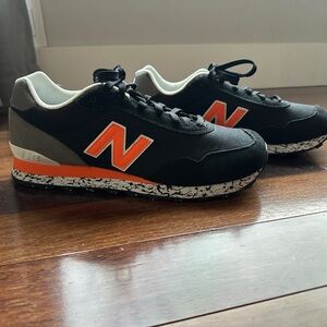 New Balance Black and orange 515 Sneakers